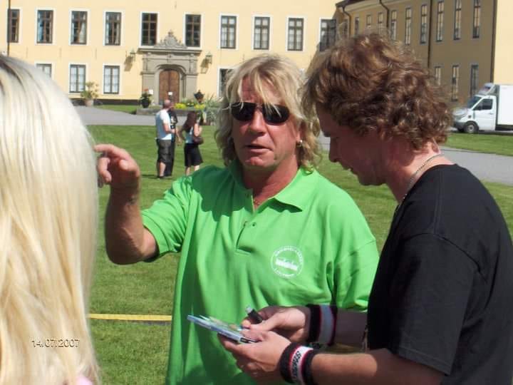 Rick Parfitt, en Suède, en 2007